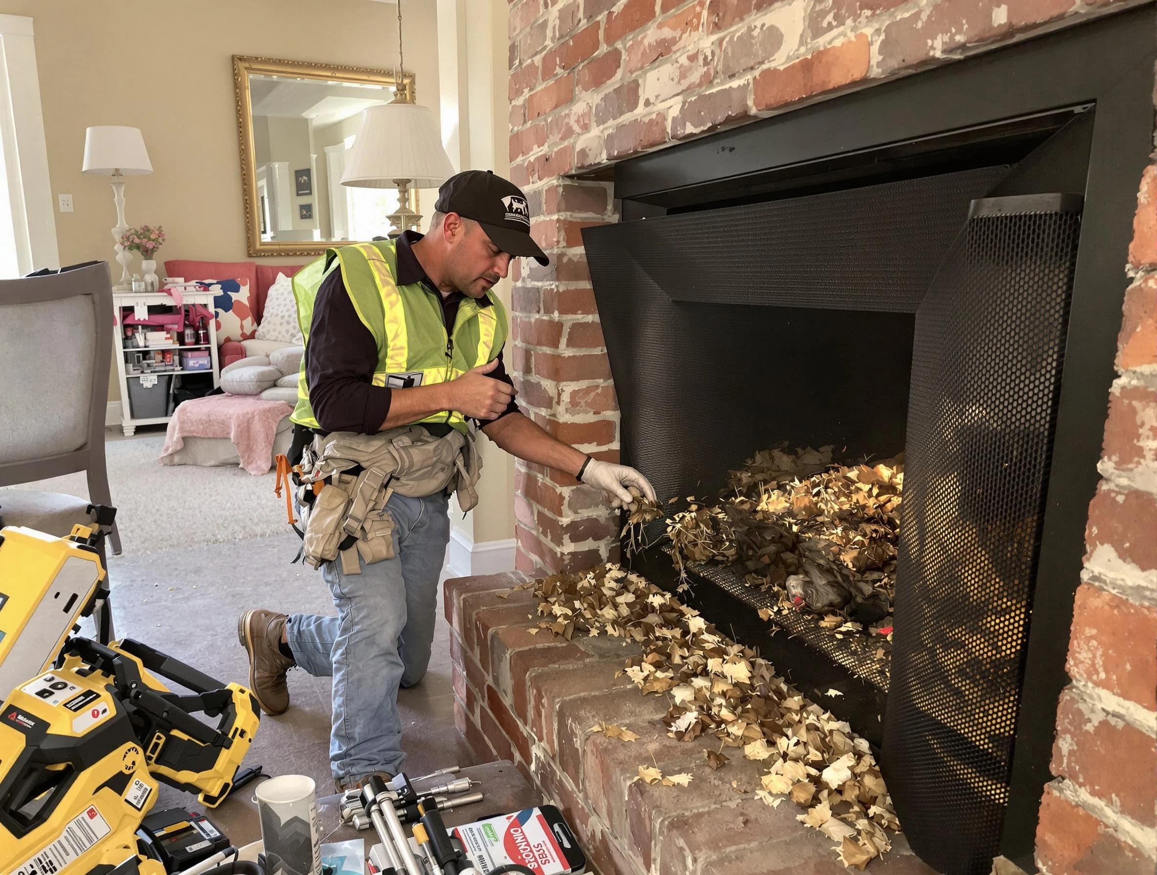 Safe screening installation by Jonesboro Chimney Sweep in Jonesboro, GA