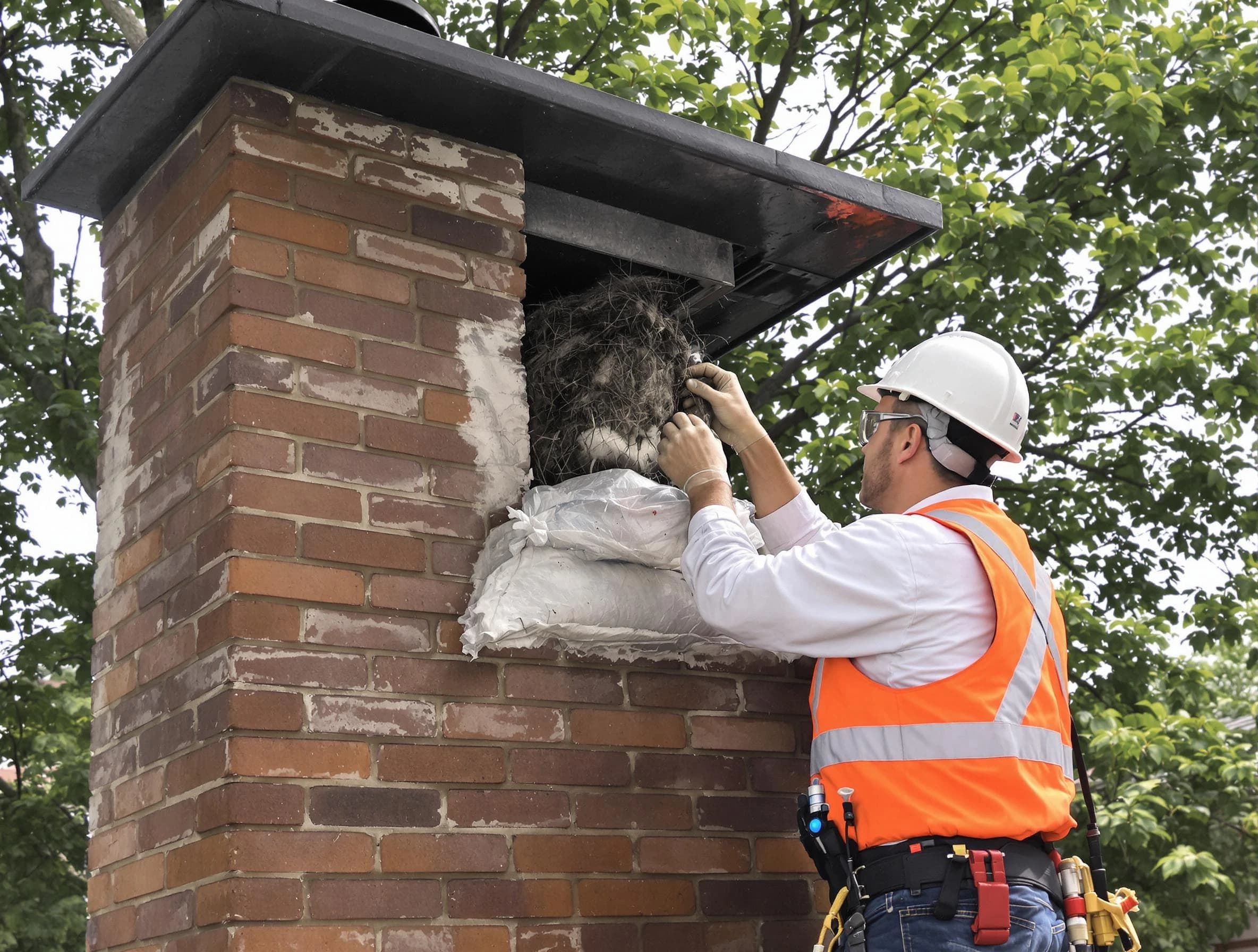 Humane removal of debris and animals by Jonesboro Chimney Sweep in Jonesboro, GA