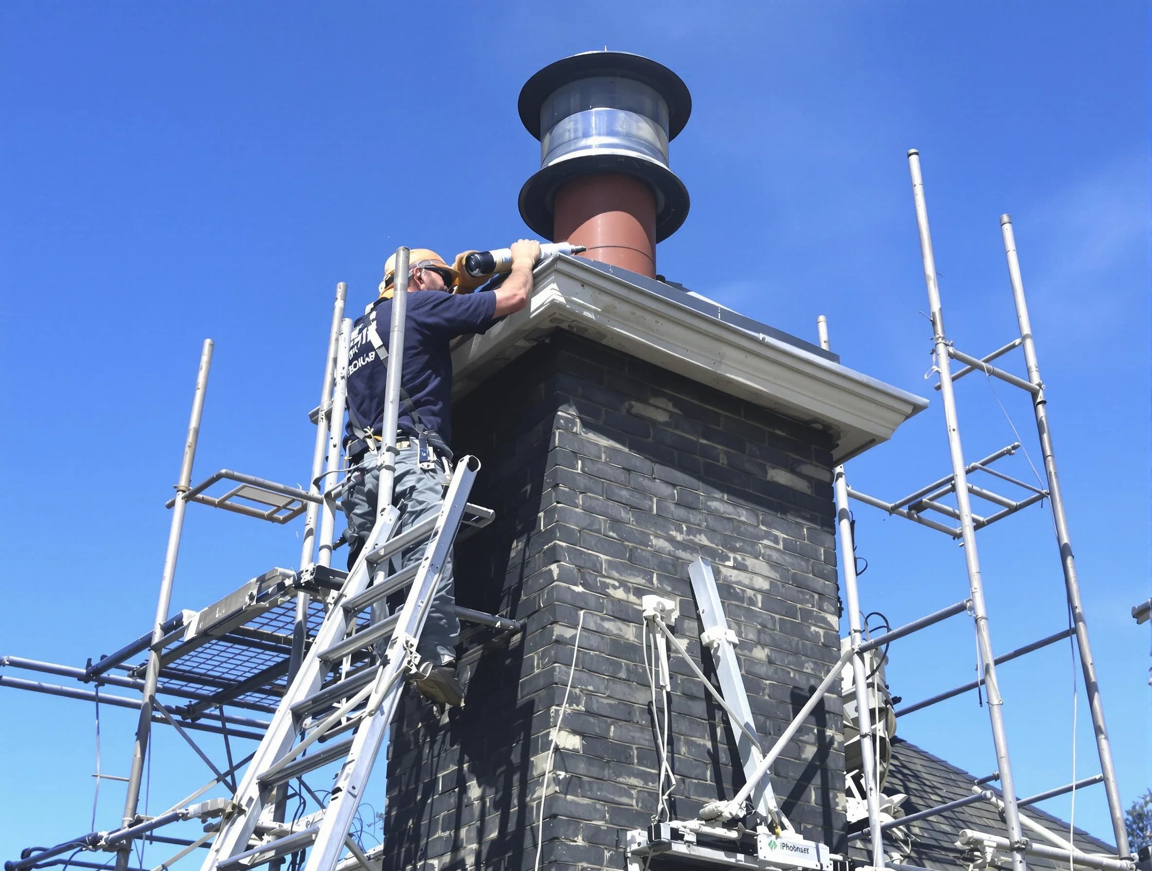 Sturdy chimney crown finished by Jonesboro Chimney Sweep in Jonesboro, GA