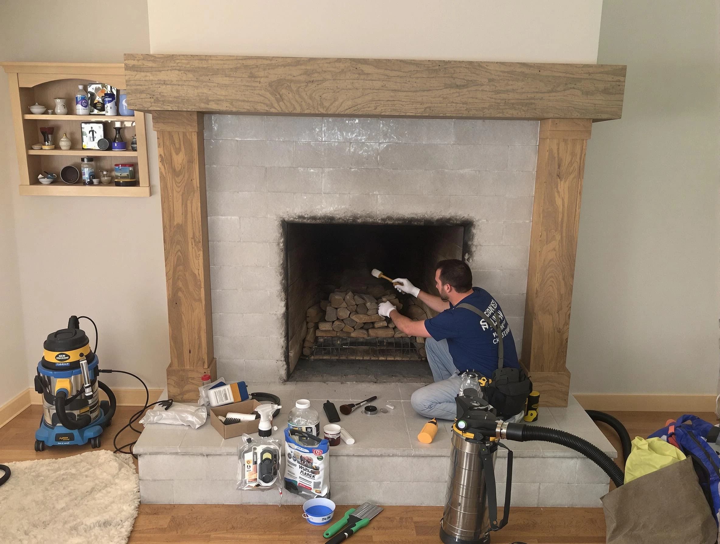 Detailed creosote removal process by Jonesboro Chimney Sweep in Jonesboro, GA