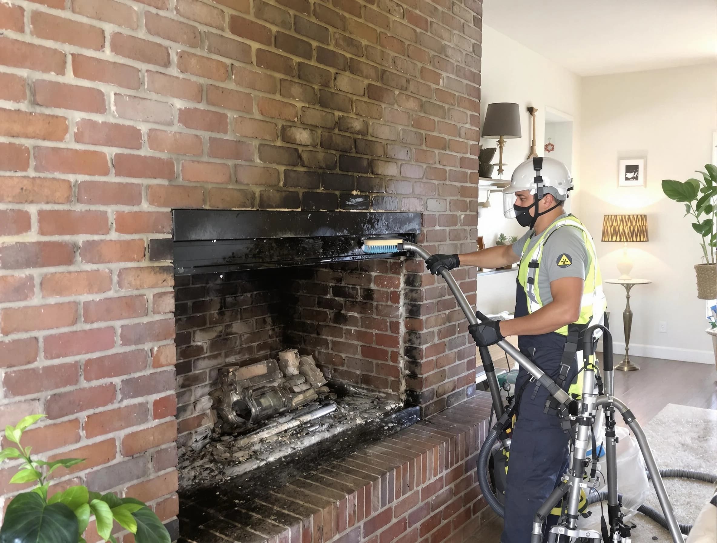 Jonesboro Chimney Sweep providing fireplace cleaning services in Jonesboro, GA
