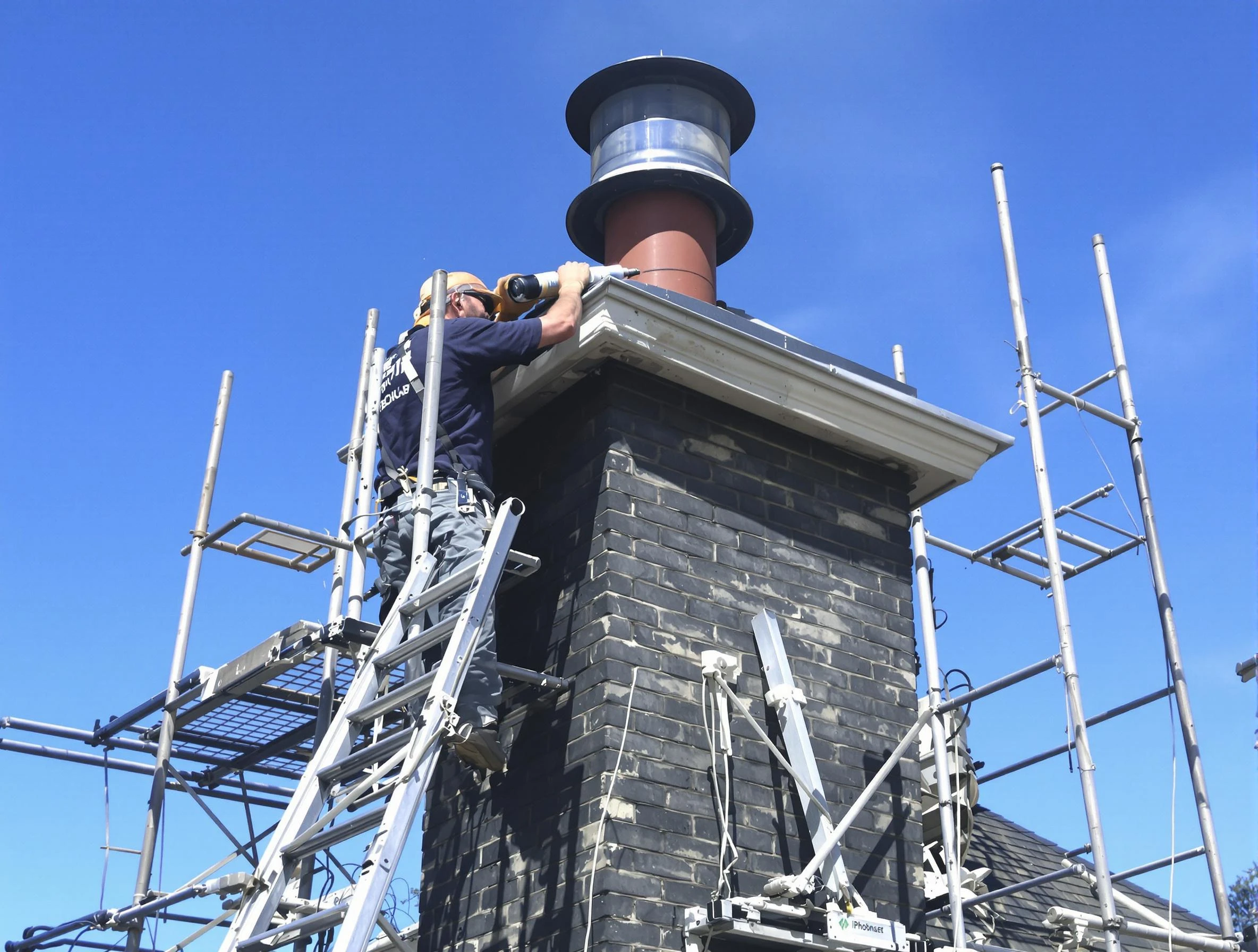 Sturdy chimney crown finished by Jonesboro Chimney Sweep in Jonesboro, GA