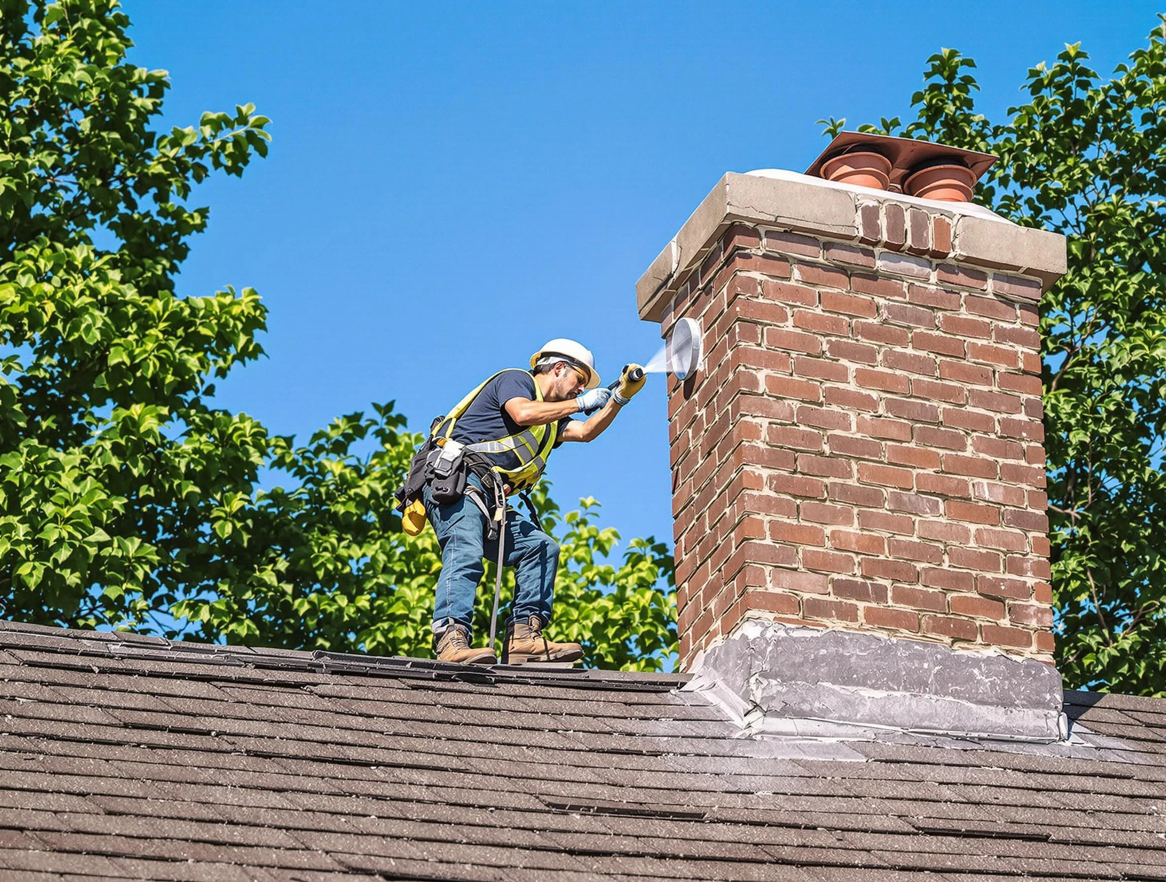 Jonesboro Chimney Sweep performing an inspection with advanced tools in Jonesboro, GA