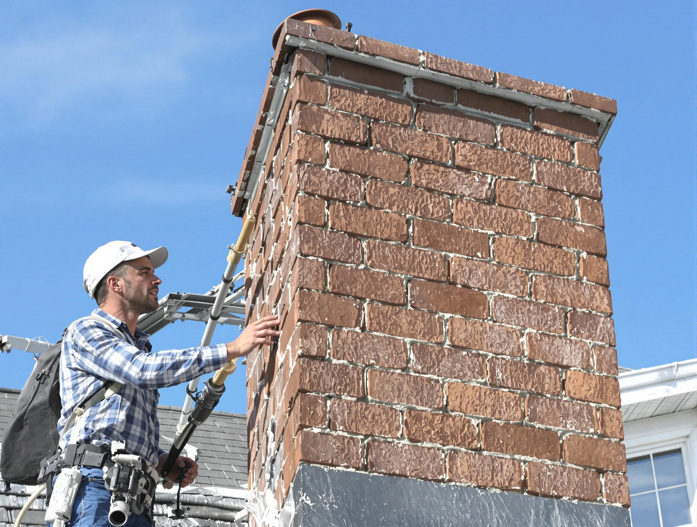 Brickwork for a chimney rebuild by Jonesboro Chimney Sweep in Jonesboro, GA