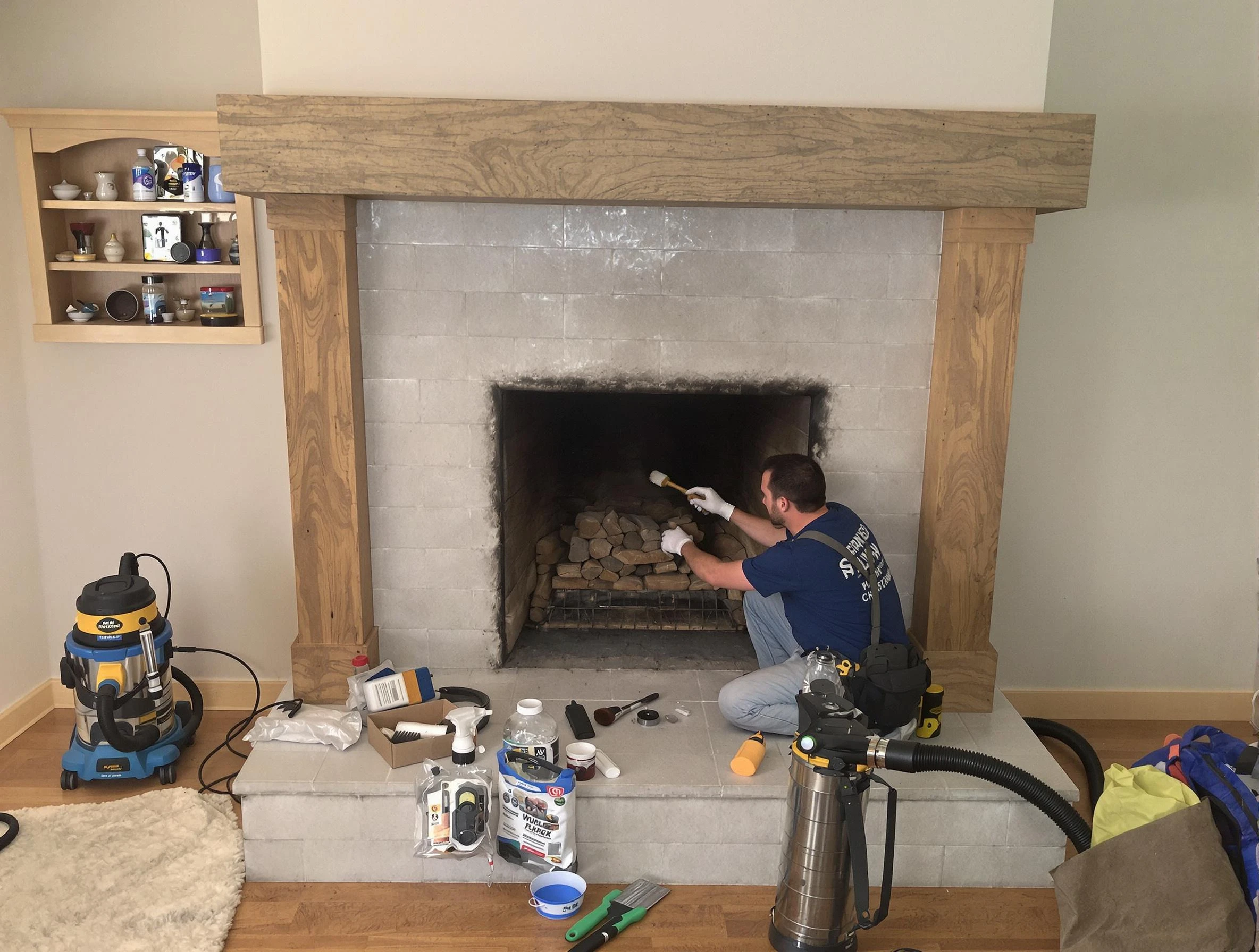 Detailed creosote removal process by Jonesboro Chimney Sweep in Jonesboro, GA